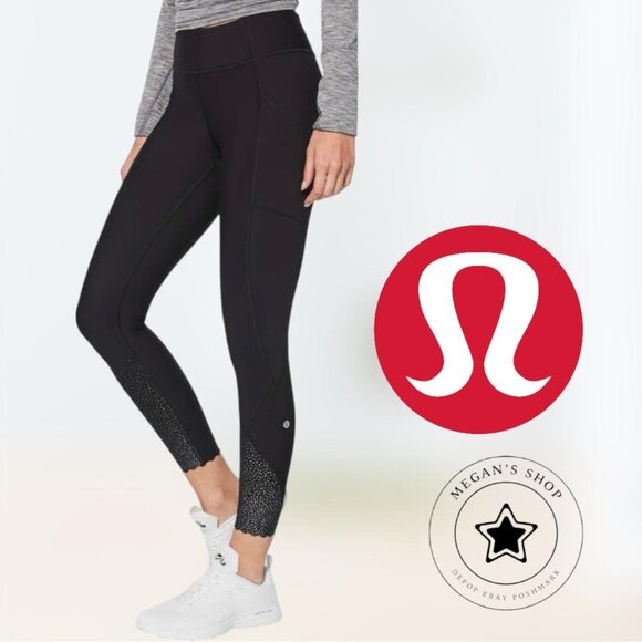 Lululemon Tight Stuff Tight II Black Leggings Women's Size 6 - Picture 1 of 6